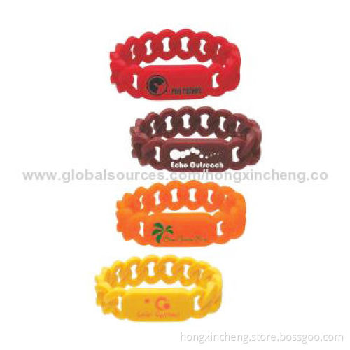Silicone Wristbands, Eco-friendly, Flexible, Non-stick